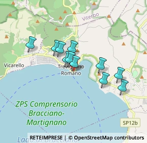 Mappa Via Francesco Crispi, 00069 Trevignano Romano RM, Italia (1.43091)