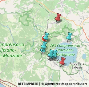Mappa Via del Pisciarello, 01010 Oriolo Romano VT, Italia (6.36091)