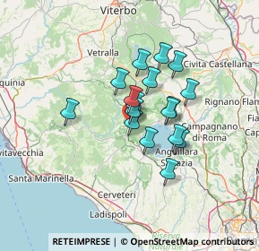 Mappa Via del Pisciarello, 01010 Oriolo Romano VT, Italia (10.02059)