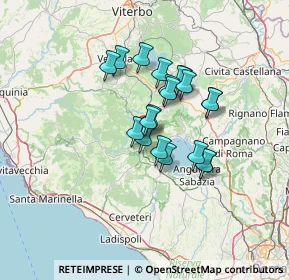 Mappa Via del Pisciarello, 01010 Oriolo Romano VT, Italia (10.452)