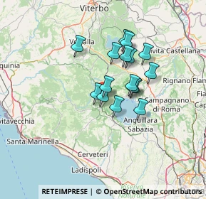 Mappa Via del Pisciarello, 01010 Oriolo Romano VT, Italia (10.425)