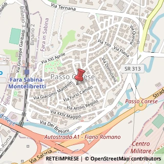 Mappa Via Giulio Cesare, 7, 02032 Fara in Sabina, Rieti (Lazio)