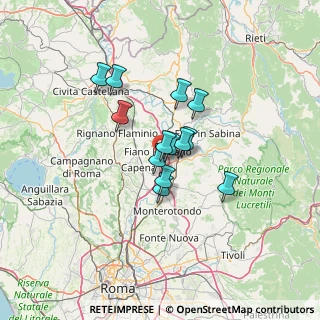 Mappa Via del Palombaro, 00065 Fiano Romano RM, Italia (9.55615)