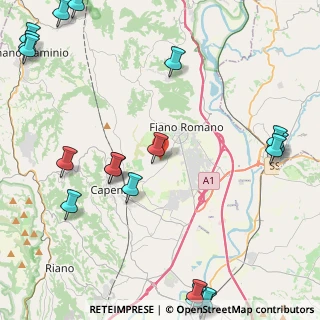 Mappa Via delle Sassete, 00065 Fiano Romano RM, Italia (6.80737)