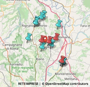 Mappa Via Sterpareti, 00067 Morlupo RM, Italia (6.28)