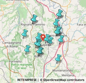 Mappa Via Sterpareti, 00067 Morlupo RM, Italia (6.15316)