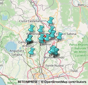 Mappa Via Sterpareti, 00067 Morlupo RM, Italia (9.7365)