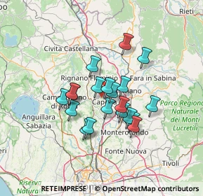 Mappa Via Sterpareti, 00067 Morlupo RM, Italia (10.782)