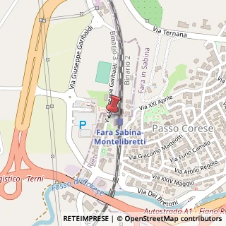 Mappa Via Giuseppe Garibaldi, 3, 02032 Fara in Sabina, Rieti (Lazio)
