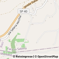 Mapa Fara in Sabina