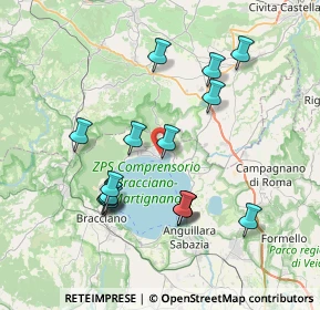 Mappa Via della Bellera, 00069 Trevignano Romano RM, Italia (7.72938)