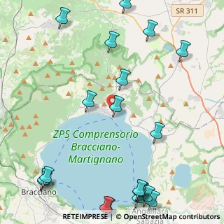 Mappa Via della Bellera, 00069 Trevignano Romano RM, Italia (6.6375)