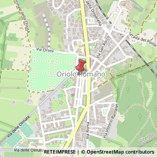 Mappa Piazza Umberto I, 12, 01010 Oriolo Romano, Viterbo (Lazio)