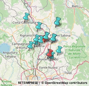 Mappa Via Pier Paolo Pasolini, 00065 Fiano Romano RM, Italia (9.78563)