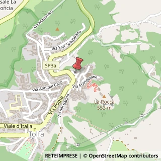 Mappa Via Costa Bassa, 1, 00059 Tolfa, Roma (Lazio)