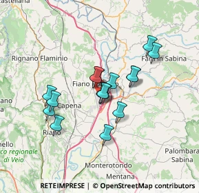 Mappa Via Firenze, 00065 Fiano Romano RM, Italia (5.63438)