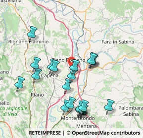 Mappa Via Firenze, 00065 Fiano Romano RM, Italia (8.35)