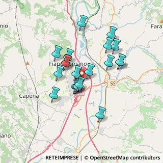 Mappa Via San Sebastiano, 00065 Fiano Romano RM, Italia (3.075)