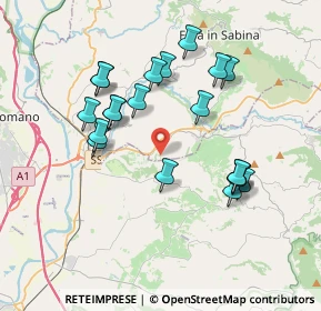 Mappa Via Sant' Elena, 02032 Fara in Sabina RI, Italia (3.727)