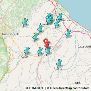 Mappa Contrada Cotti, 66037 Castel frentano CH, Italia (7.60733)