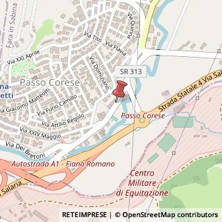 Mappa Via Antonio Gramsci, 49, 02032 Passo Corese RI, Italia, 02032 Fara in Sabina, Rieti (Lazio)