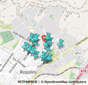 Mappa Via Barbieri Granati Nuovi, 96019 Rosolini SR, Italia (0.3835)