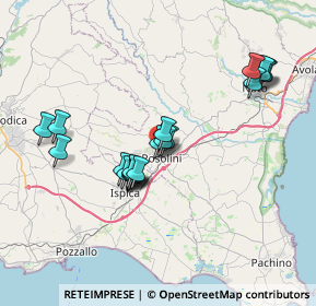 Mappa Via la Ciura Barbarino, 96019 Rosolini SR, Italia (7.3655)