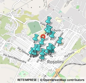 Mappa Via Giulio Cesare, 96019 Rosolini SR, Italia (0.3575)