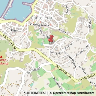 Mappa Via Beato Luigi Palazzolo, 8, 91017 Pantelleria, Trapani (Sicilia)