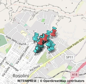 Mappa Via Ambrosoli, 96019 Rosolini SR, Italia (0.18889)