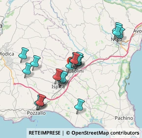 Mappa Via Brasile, 96019 Rosolini SR, Italia (7.5525)