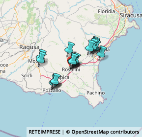 Mappa Via Sacro Cuore, 96019 Rosolini SR, Italia (9.343)