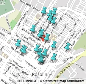 Mappa Via Sacro Cuore, 96019 Rosolini SR, Italia (0.2365)