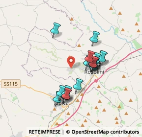 Mappa Via Sacerdote Gaetano Brocato, 96019 Rosolini SR, Italia (3.4755)
