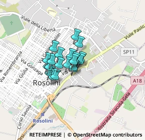 Mappa Via Eloro, 96019 Rosolini SR, Italia (0.248)