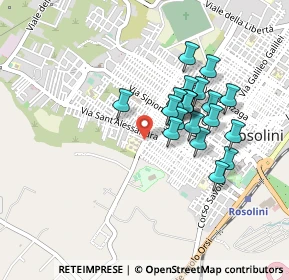 Mappa Via Capitano Cultrera, 96019 Rosolini SR, Italia (0.424)