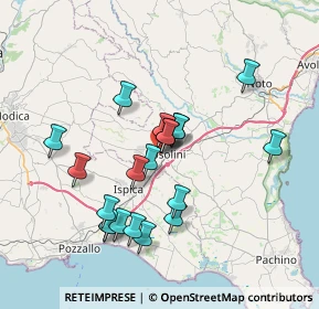 Mappa Via Serbatoio, 96019 Rosolini SR, Italia (7.4085)