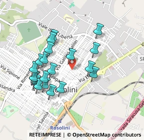 Mappa Via Sant'Angelo, 96019 Rosolini SR, Italia (0.4955)