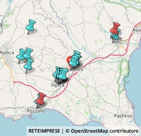 Mappa Via Fratelli Bandiera, 96019 Rosolini SR, Italia (7.2075)