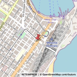 Mappa Via Giuseppe La Farina,  19, 98123 Messina, Messina (Sicilia)