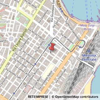 Mappa Via Giordano Bruno, 35, 98123 Messina, Messina (Sicilia)