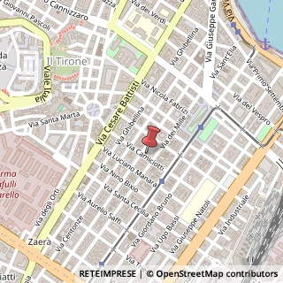Mappa Via Camiciotti, 66, 98123 Messina, Messina (Sicilia)