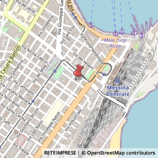 Mappa Via Nicola Fabrizi, 20, 98122 Messina, Messina (Sicilia)