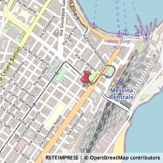 Mappa Via Nicola Fabrizi,  3, 98123 Messina, Messina (Sicilia)