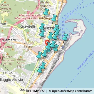 Mappa 98123 Messina ME, Italia (0.74941)