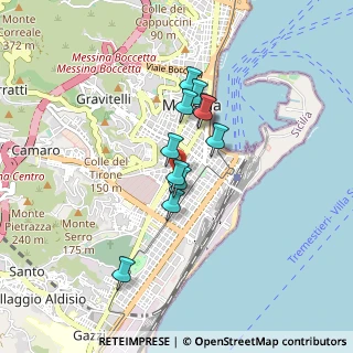 Mappa 98123 Messina ME, Italia (0.69909)