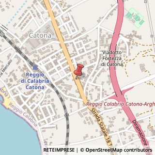 Mappa Strada Statale 18 Tirrena Inferiore, 219/B, 89135 Reggio di Calabria, Reggio di Calabria (Calabria)