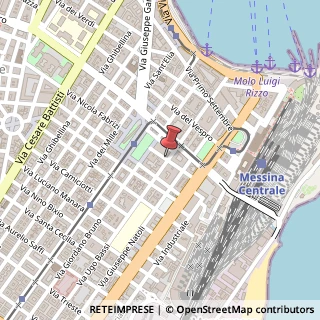 Mappa Via Nicola Fabrizi,  29, 98123 Messina, Messina (Sicilia)