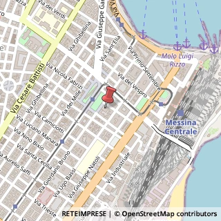 Mappa Via Nicola Fabrizi, 129, 98123 Messina, Messina (Sicilia)