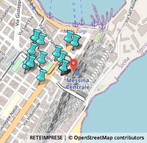 Mappa Stazione Messina Centrale, 98122 Messina ME, Italia (0.2225)